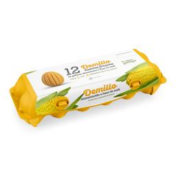 Huevos de gallinas alimentadas a base de maíz DEMILLO L 12 unidades