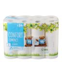 Papel higiénico compact doble rollo Carrefour 24 rollos