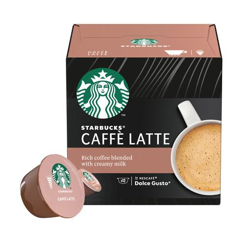 Café con leche en cápsulas Starbucks compatible con Dolce Gusto 12 ud