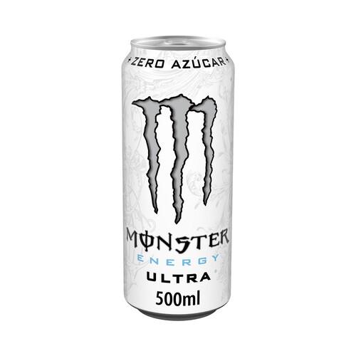 Bebida energética MONSTER Ultra White Zero azúcar lata 50 cl