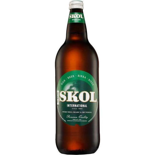 Cerveza SKOL botella  1 l