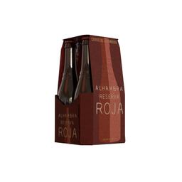 Cerveza ALHAMBRA roja pack 4x33 cl