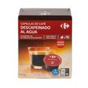 Café descafeinado al agua en cápsulas compatible con Dolce gusto Carrefour 16 unidades de 7 g