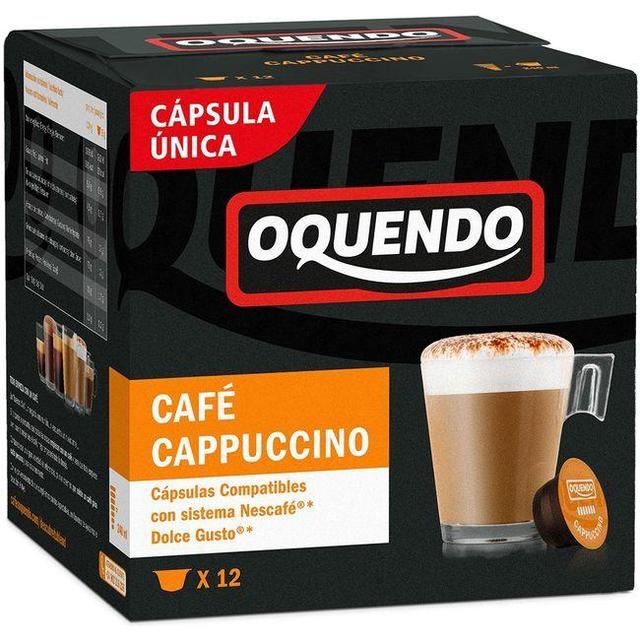 Café cappuccino compatible dolce gusto oquendo, caja 12 uds