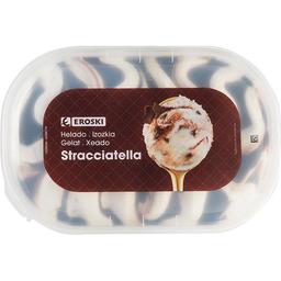 Helado de stracciatella eroski, tarrina 900 ml