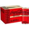 Refresco de cola coca cola zero zero, pack 6x20 cl