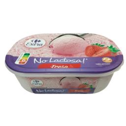 Helado de fresa Carrefour Extra sin gluten sin lactosa 480 g