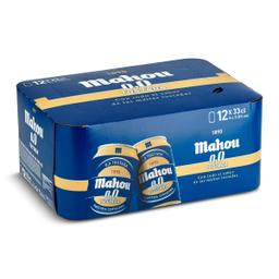 Cerveza tostada 0,0% alcohol Mahou lata 12 x 33 cl