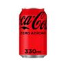 COCA COLA Refresco de cola Zero sin azúcar lata de 33 cl