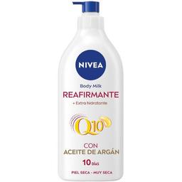 Loción corporal reafirmante q10 argán nivea, dosificador 400 ml