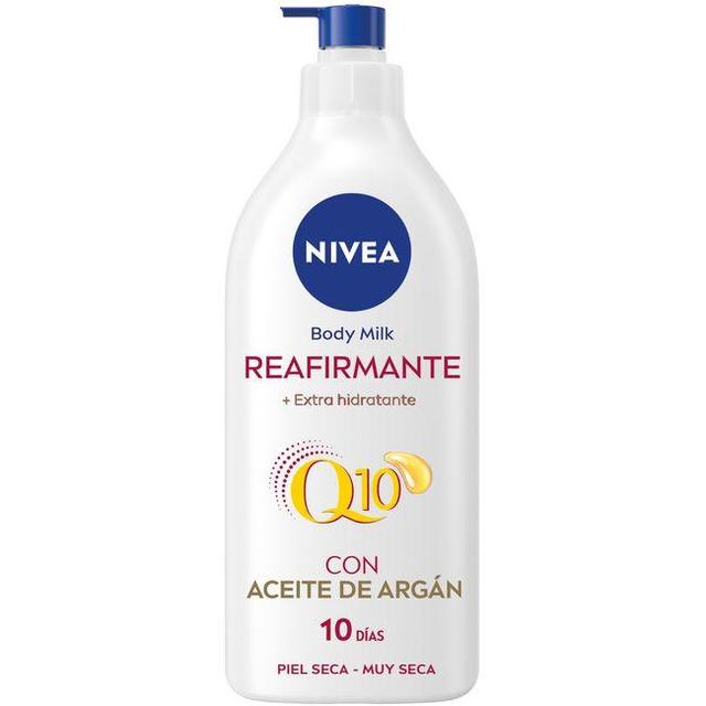 Loción corporal reafirmante q10 argán nivea, dosificador 400 ml