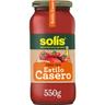 Tomate frito casero solis, frasco 550 g