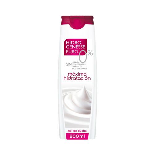 HIDRO GENESE Puro 0% Gel de baño o ducha, con activos hidratante para una máxima hidratación 800 ml