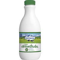 Leche desnatada asturiana, botella 1,5 litros