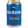 Cerveza tostada 0,0 aurum, lata 33 cl