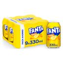 Fanta de limón pack 9 latas de 33 cl