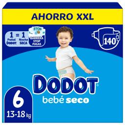 Pañales Dodot T6 (13-18 kg) 140 ud