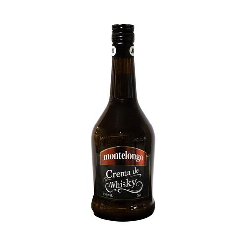 MONTELONGO Crema de whisky elaborada en España botella 70 cl
