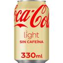 Refresco de cola light sin cafeína Coca-Cola lata 33 cl