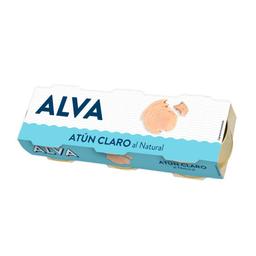 Atún claro al natural ALVA pack 3x56 g pne