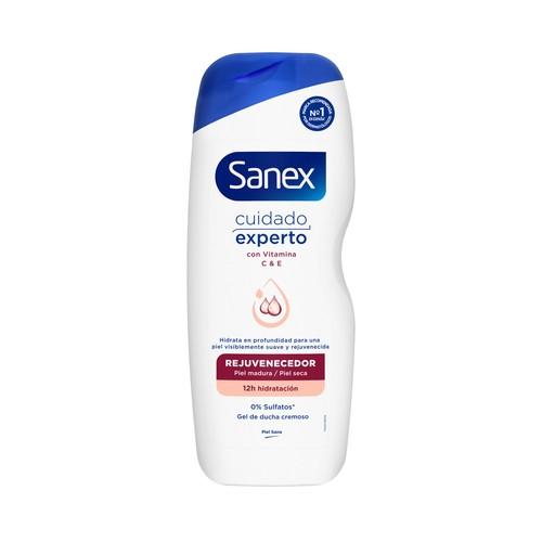 SANEX Cuidado experto rejuvenecedor Gel cremoso hidratación profunda, para pieles maduras y / o secas 600 ml