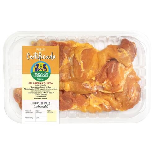 ALCAMPO CULTIVAMOS LO BUENO  Escalopes de pollo certificado (contramuslo deshuesado) Bandeja