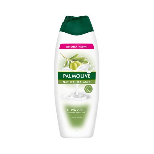 PALMOLIVE Natural balance Gel de baño o ducha con textura crema, leche y extracto de oliva verde 600 ml