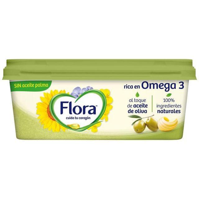 Margarina de oliva sin aceite de palma flora, tarrina 225 g