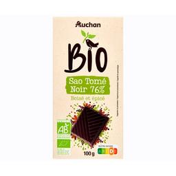PRODUCTO ALCAMPO Bio Chocolate negro Santo Tomé (76%) procedente de agricultura ecológica 100 g