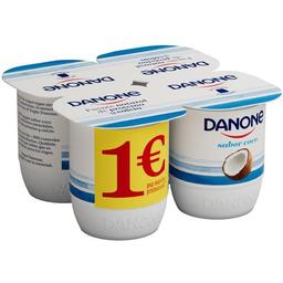 Yogur sabor coco danone, pack 4x120 g