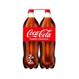 COCA COLA Refresco de cola pack de 2 botellas de 2 l