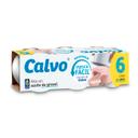 Atún en aceite de girasol Calvo pack de 6 latas de 52 g