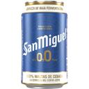 Cerveza 0,0% alcohol San Miguel lata 33 cl