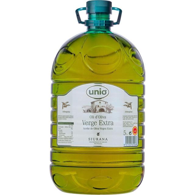 Aceite de oliva virgen d.o. siurana unio, garrafa 5 litros