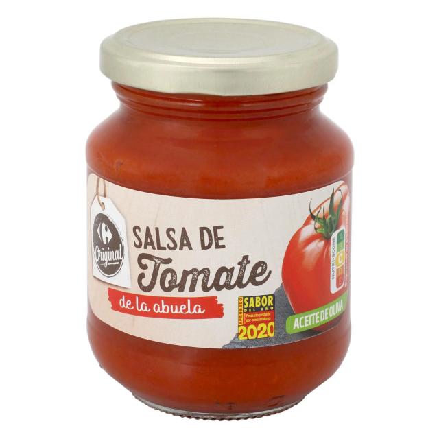 Salsa de tomate De la Abuela Carrefour tarro 300 g