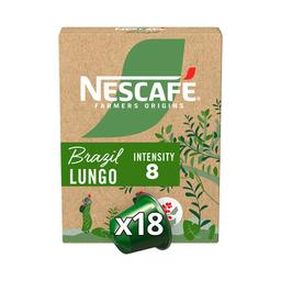 NESCAFÉ Farmers Origins Brazil lungo I8 Café en capsulas, 18 uds