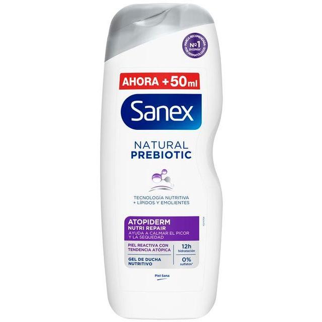 Gel de ducha sanex prebiotic atopiderm, bote 600 ml