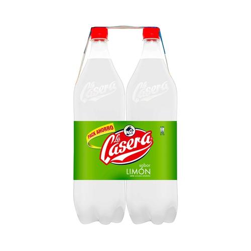 LA CASERA Refresco de limón pack de 2 botellas de 1,5 litros