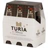 Cerveza turia, botellín pack 6x25 cl