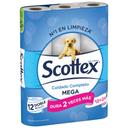 Papel higiénico SCOTTEX Mega 12=24 rollos