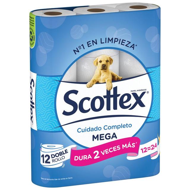 Papel higiénico SCOTTEX Mega 12=24 rollos