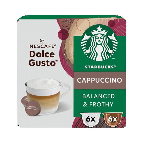 Café cappuccino compatible dolce gusto starbucks, caja 6 uds