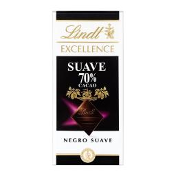 Chocolate negro suave 70% Lindt Excellence 100 g