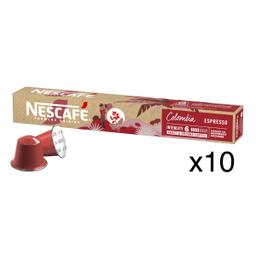 Cápsulas de café de Colombia intensidad 6 espresso 10 cápsulas