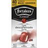 Café descafeinado compatible nespresso fortaleza, caja 40 uds