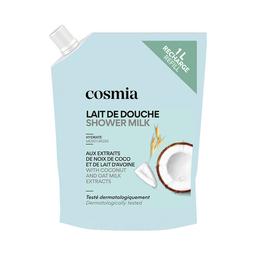 COSMIA Recambio de gel (leche de ducha) hidratante con extractos de coco y avena 1 l
