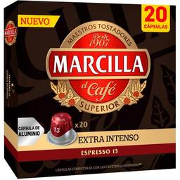 Café extra intenso compatible nespresso marcilla, caja 20 uds