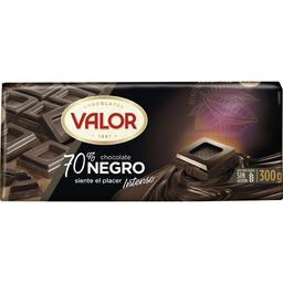 Chocolate negro 70% cacao valor, tableta 300 g