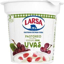 Yogur con uvas larsa, tarrina 125 g