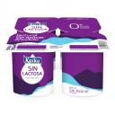 Leche fermentada natural Kaiku sin lactosa pack de 4 unidades de 125 g